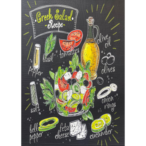 فرش پارچه ای مدل آشپزخانه طرح سالاد